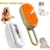 Електрична щітка для догляду тварин 3в1 Steamy Brush паровий