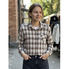 Жіноча сорочка в клітинку 